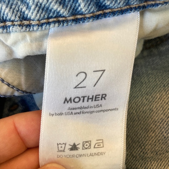 Mother Superior The Ditcher Crop Denim Jeans Leap At The Chance sz 27 - Picture 7 of 13